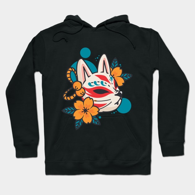 cute mask cat Hoodie by Cryptocactos 